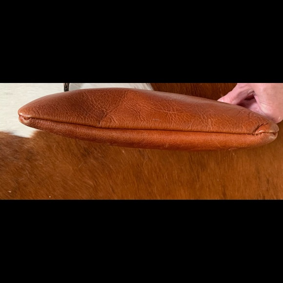 Patricia Nash Brown Leather Clutch/Wristlet With Tooling - Picture 4 of 4